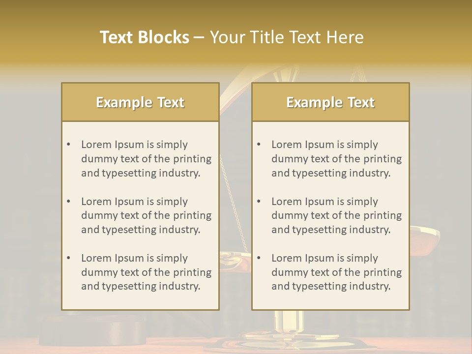 Scales Of The Judiciary PowerPoint Template