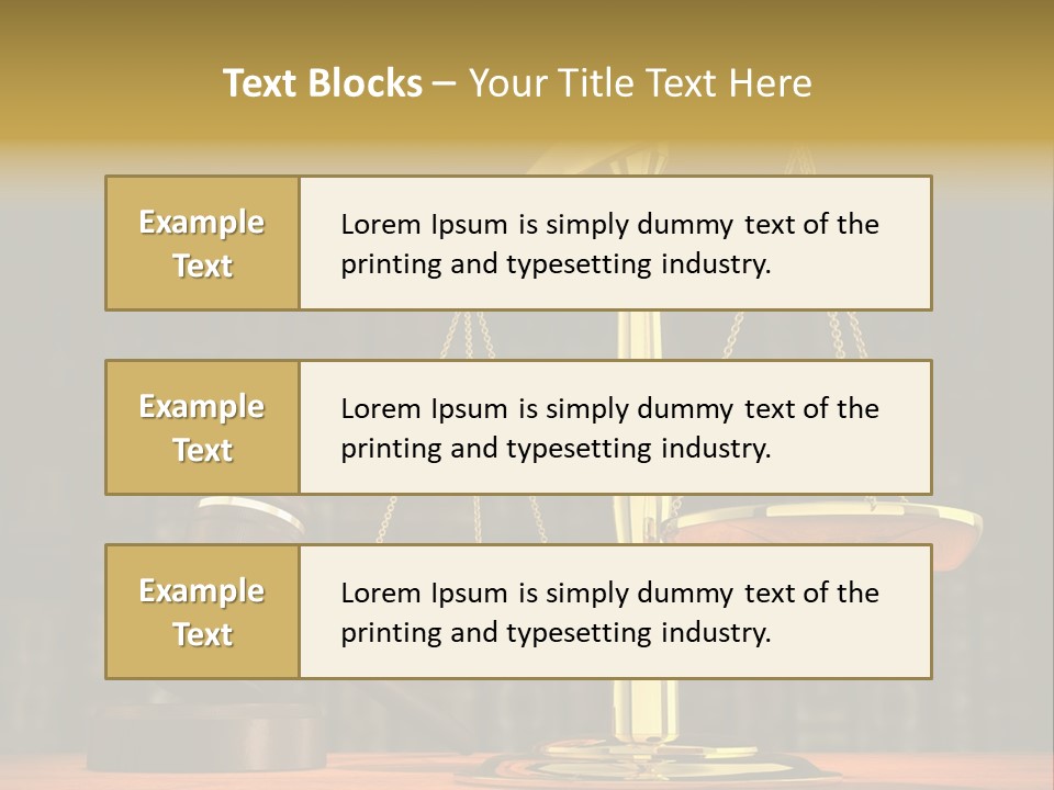 Scales Of The Judiciary PowerPoint Template