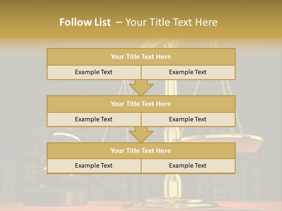 Scales Of The Judiciary PowerPoint Template
