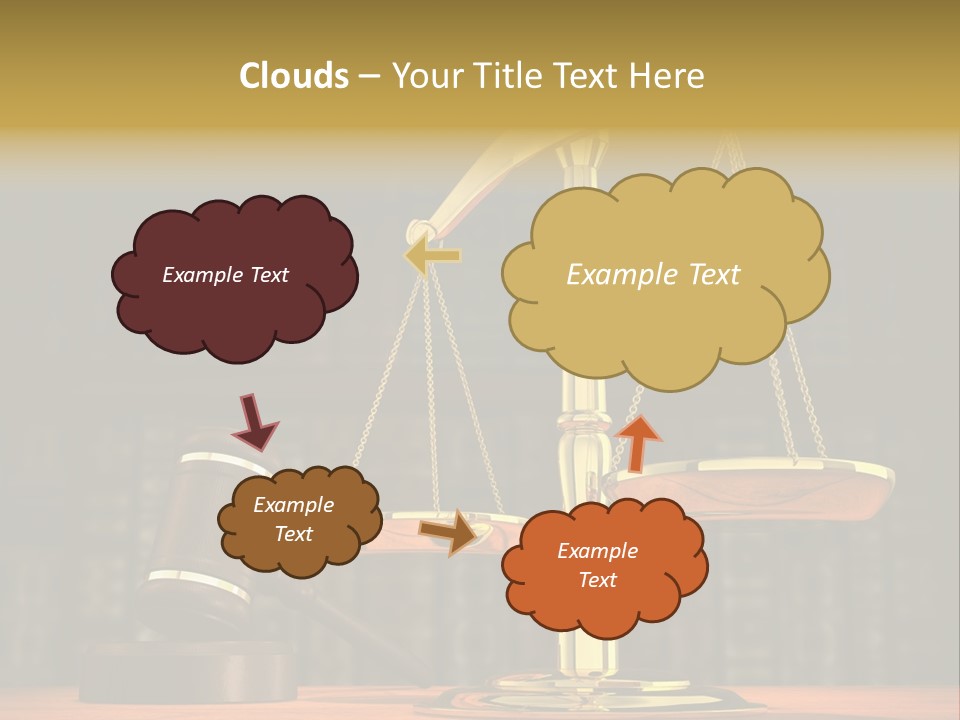 Scales Of The Judiciary PowerPoint Template