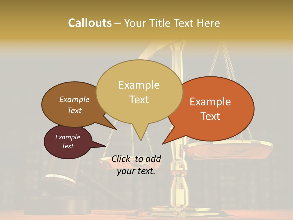 Scales Of The Judiciary PowerPoint Template