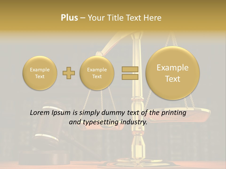 Scales Of The Judiciary PowerPoint Template
