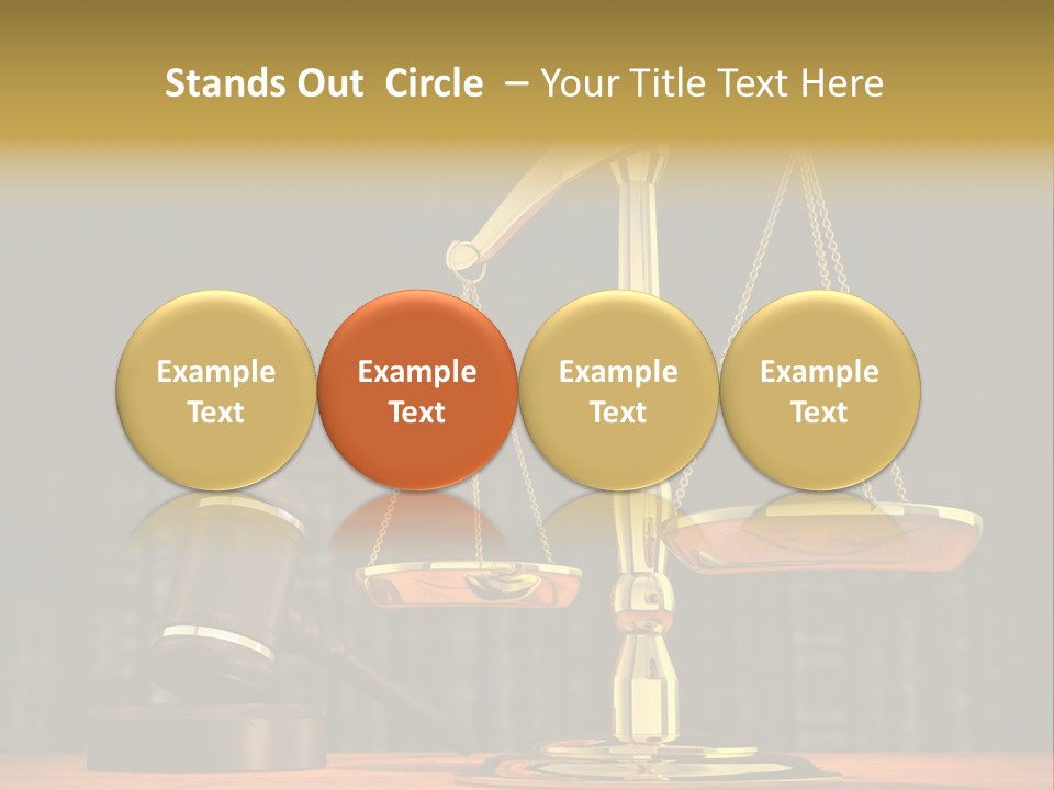 Scales Of The Judiciary PowerPoint Template