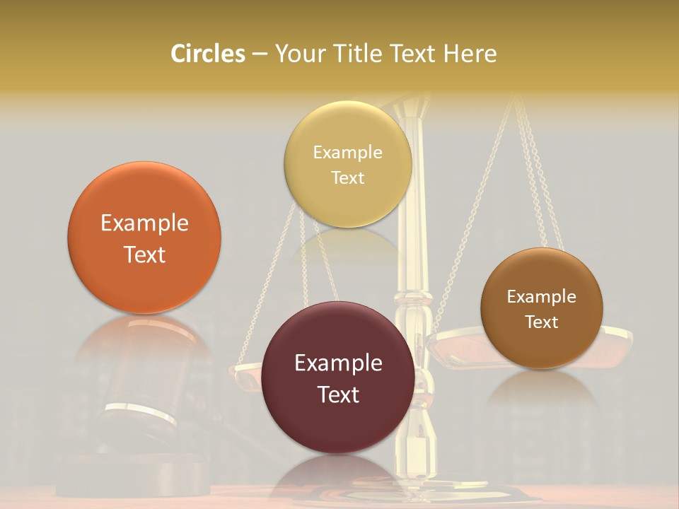 Scales Of The Judiciary PowerPoint Template