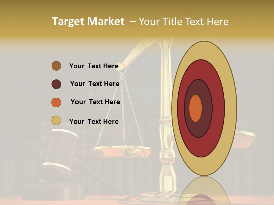 Scales Of The Judiciary PowerPoint Template