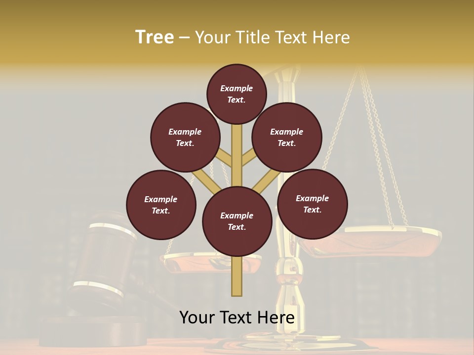 Scales Of The Judiciary PowerPoint Template