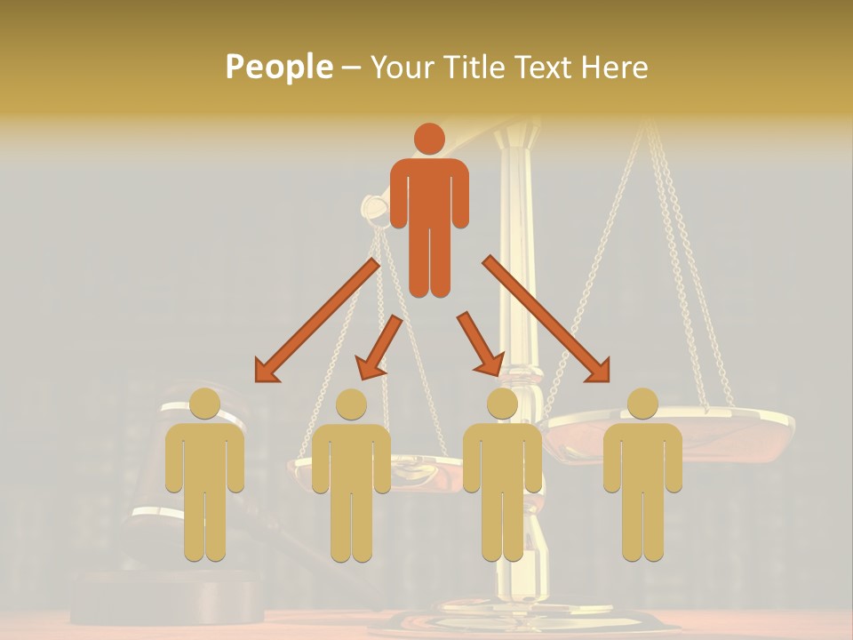 Scales Of The Judiciary PowerPoint Template