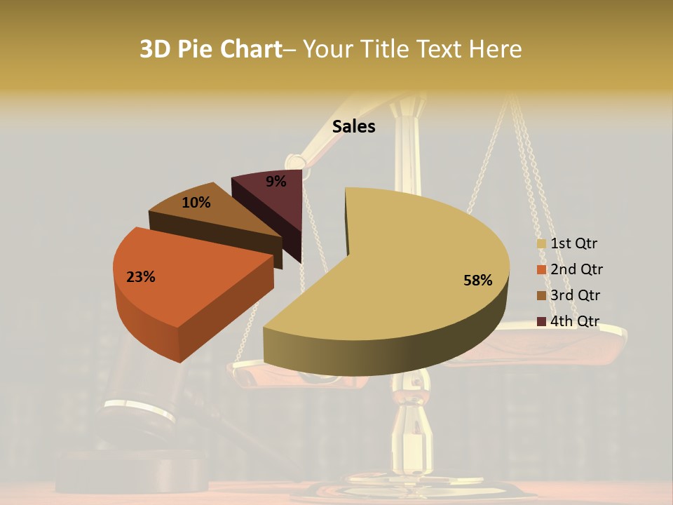 Scales Of The Judiciary PowerPoint Template