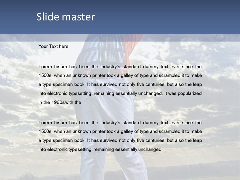Playing Golf PowerPoint Template