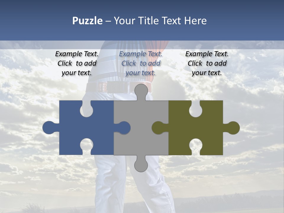 Playing Golf PowerPoint Template