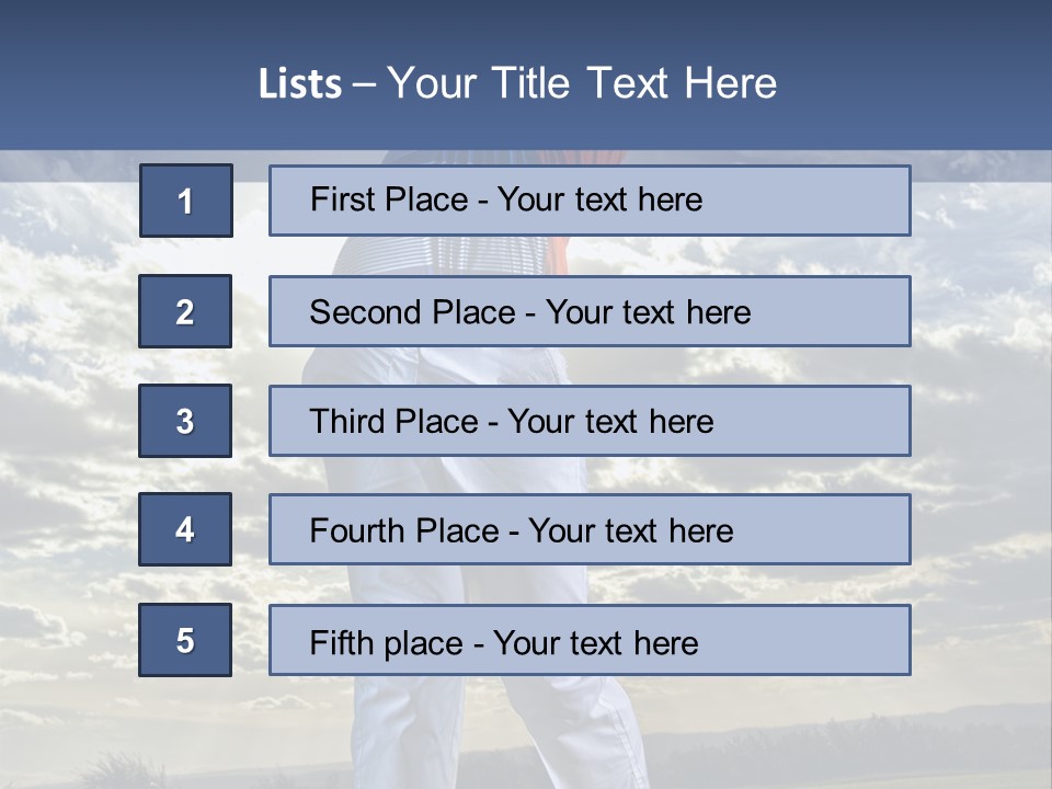 Playing Golf PowerPoint Template