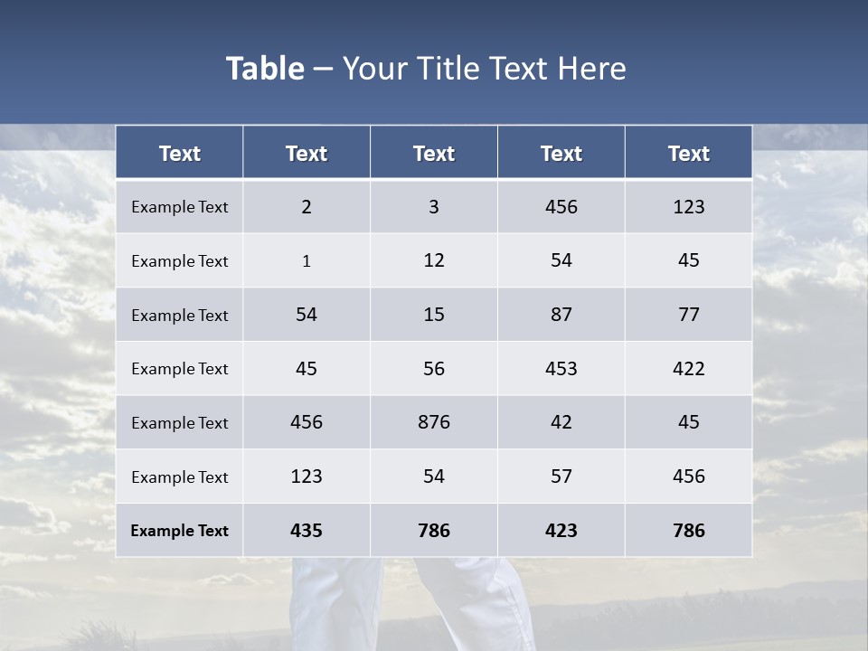 Playing Golf PowerPoint Template