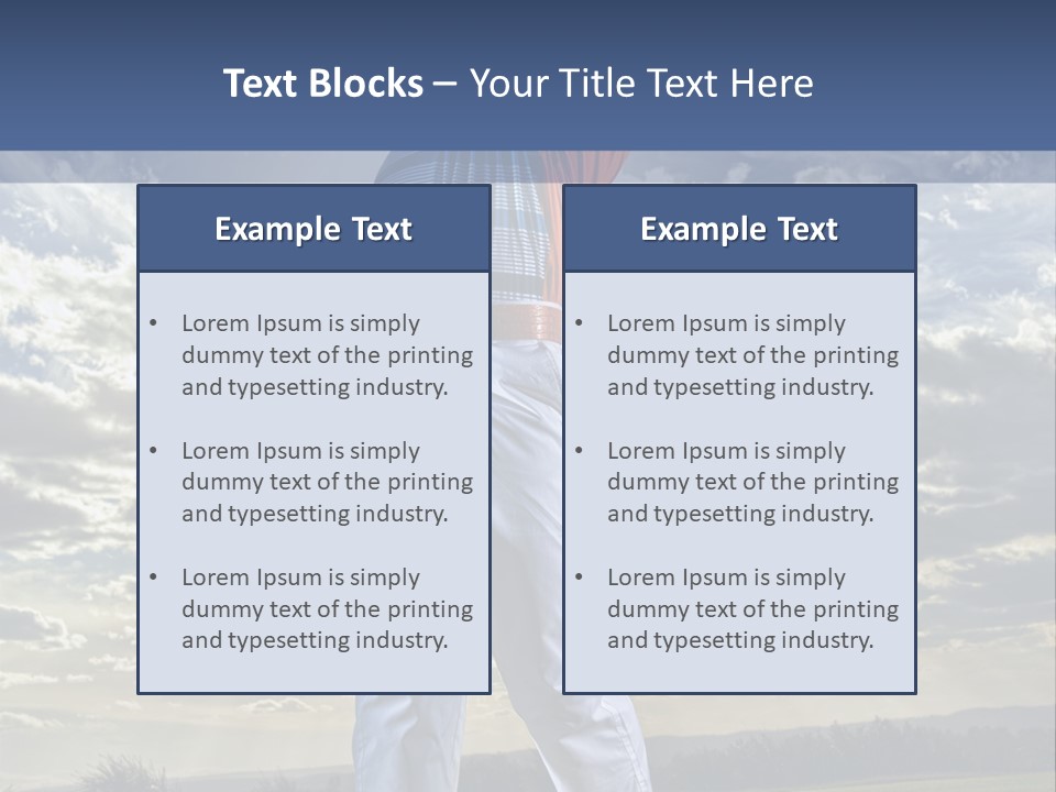 Playing Golf PowerPoint Template