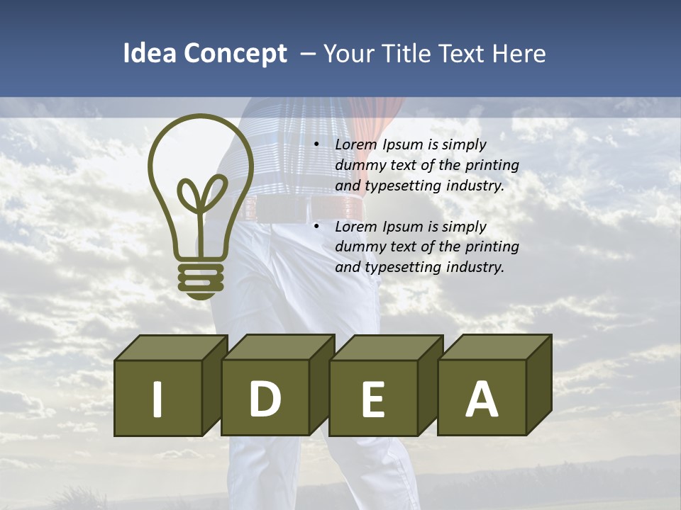 Playing Golf PowerPoint Template