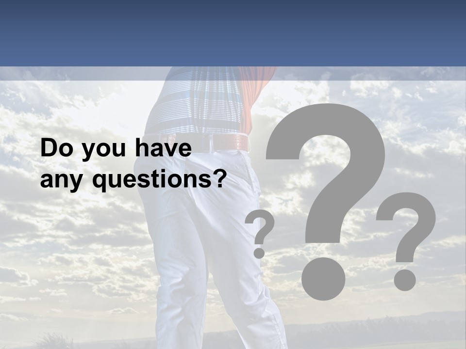 Playing Golf PowerPoint Template