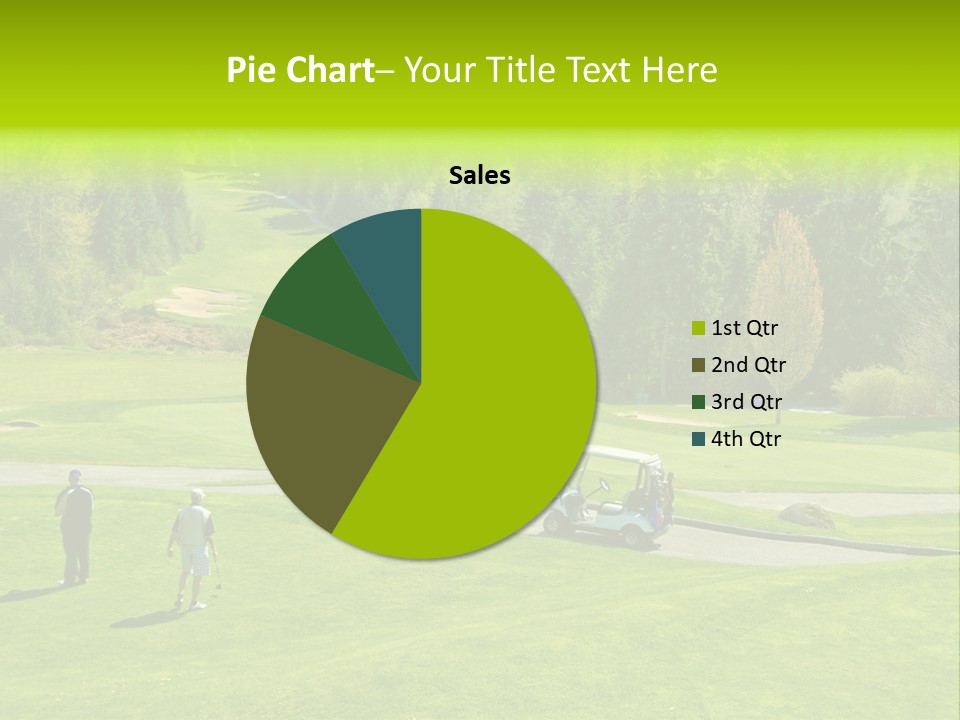 Playing Golf On The Fields PowerPoint Template