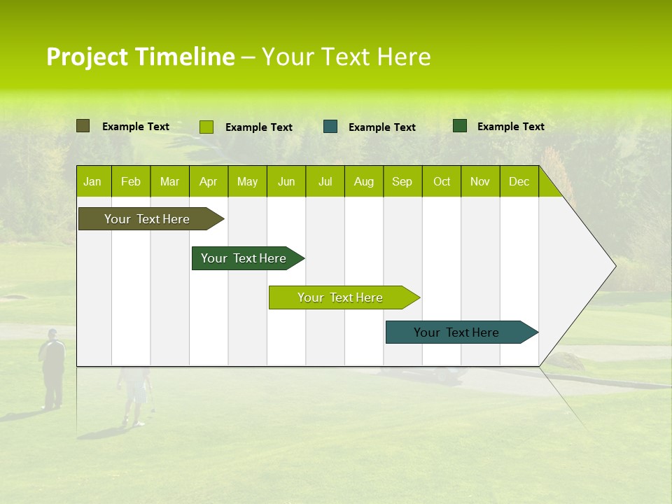 Playing Golf On The Fields PowerPoint Template