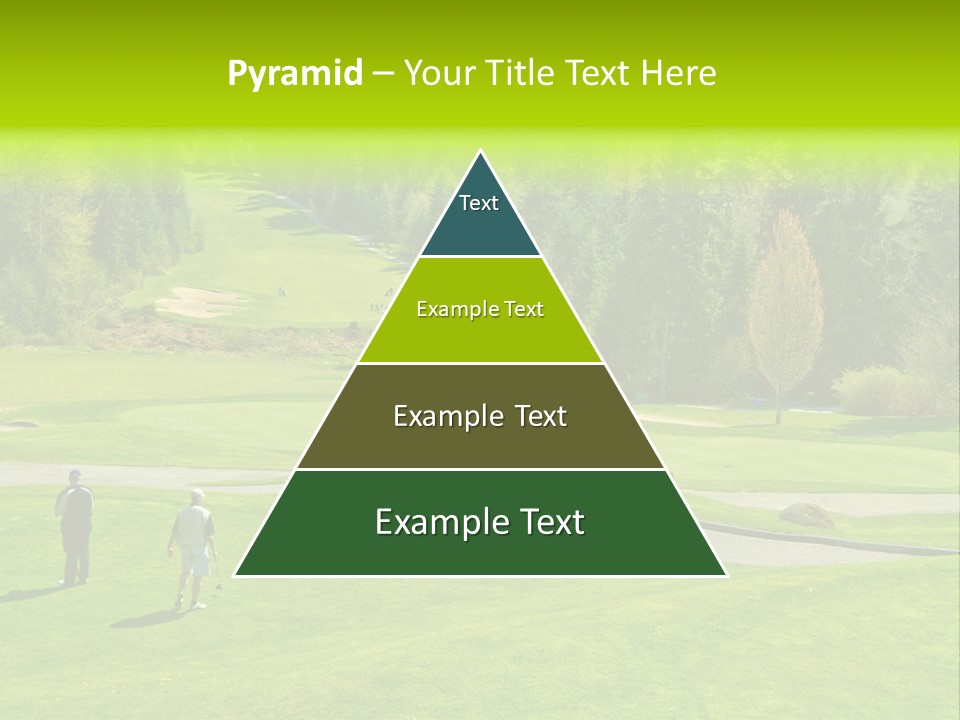 Playing Golf On The Fields PowerPoint Template