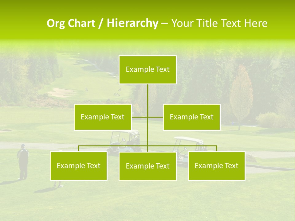 Playing Golf On The Fields PowerPoint Template