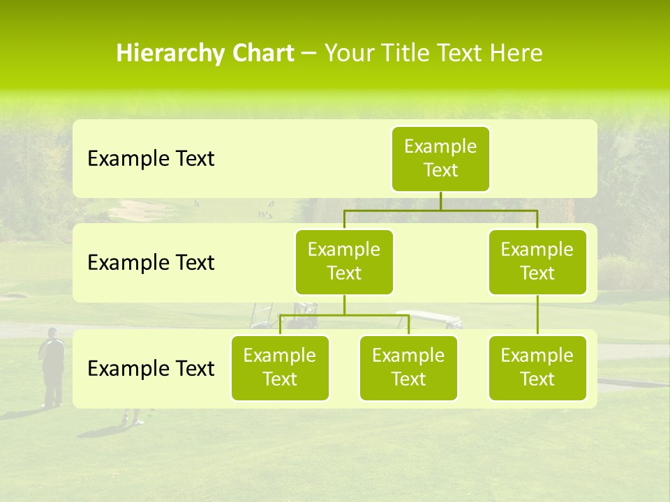 Playing Golf On The Fields PowerPoint Template