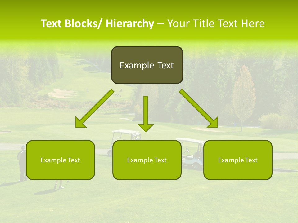 Playing Golf On The Fields PowerPoint Template