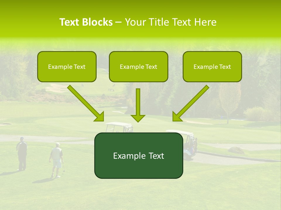 Playing Golf On The Fields PowerPoint Template
