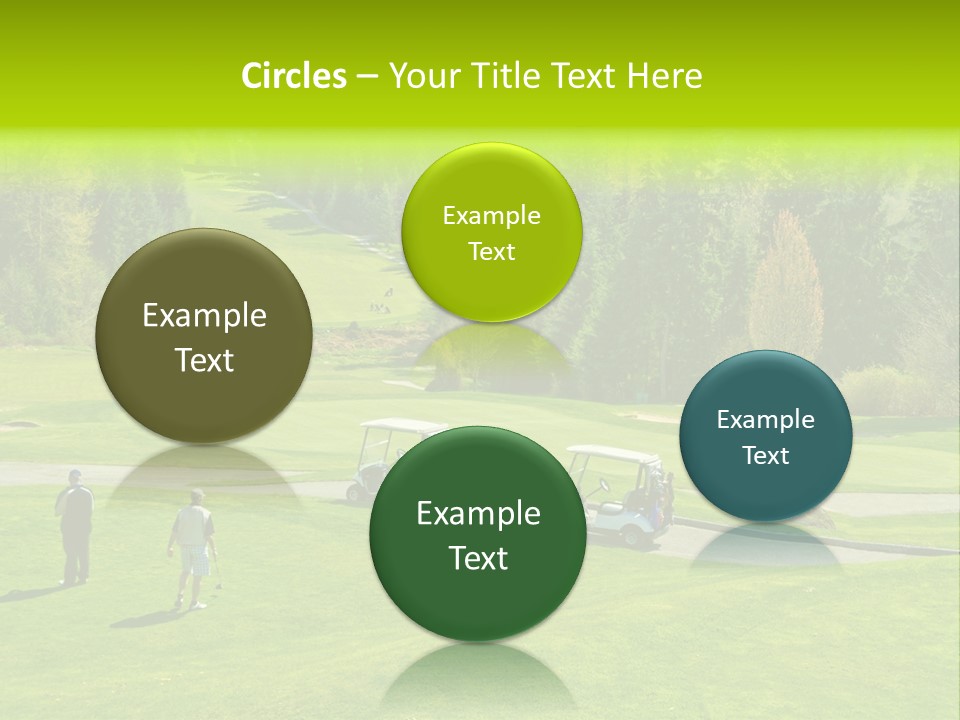 Playing Golf On The Fields PowerPoint Template