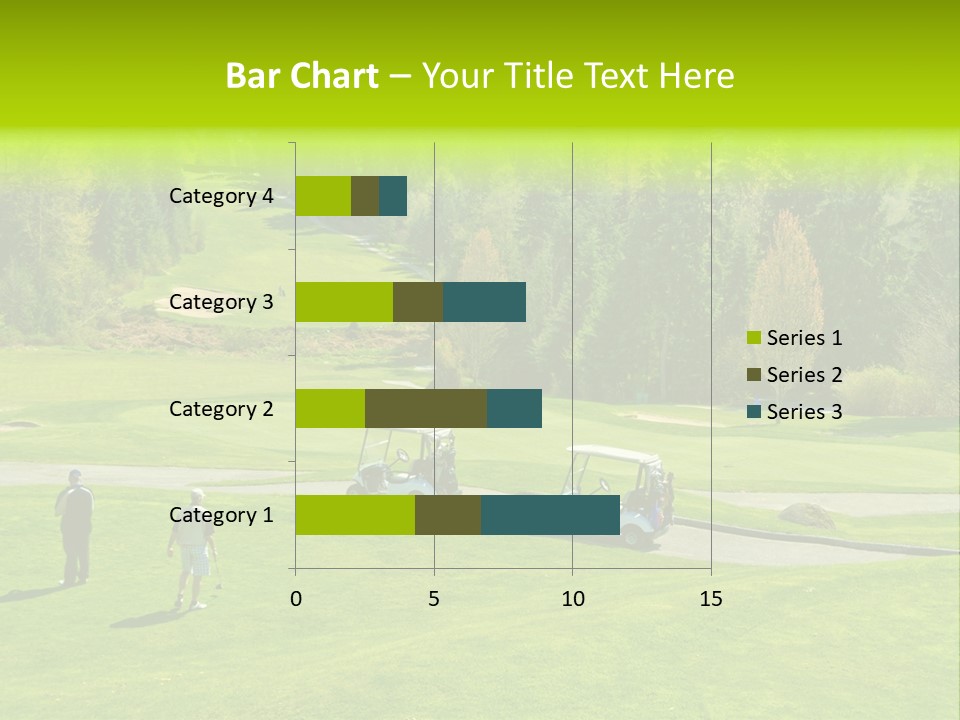 Playing Golf On The Fields PowerPoint Template
