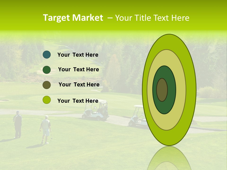Playing Golf On The Fields PowerPoint Template