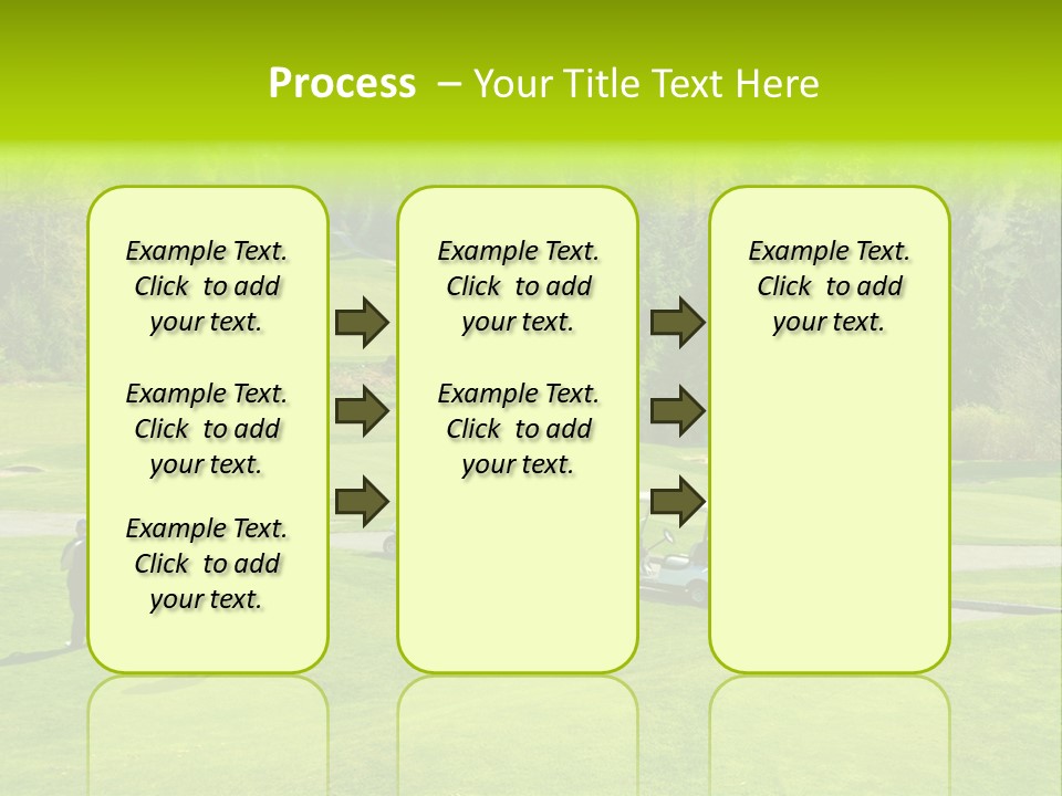 Playing Golf On The Fields PowerPoint Template