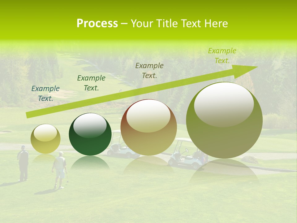 Playing Golf On The Fields PowerPoint Template