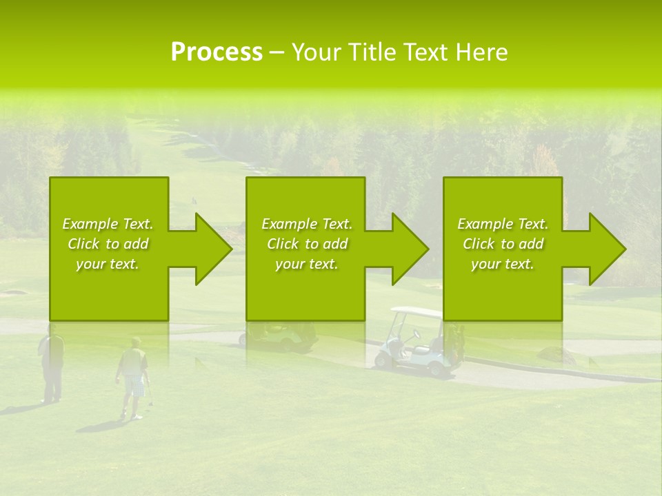 Playing Golf On The Fields PowerPoint Template