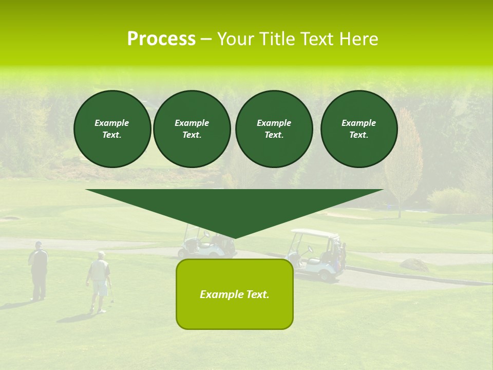 Playing Golf On The Fields PowerPoint Template