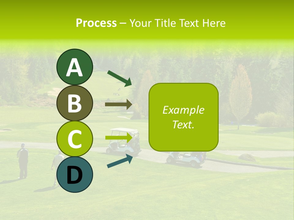 Playing Golf On The Fields PowerPoint Template