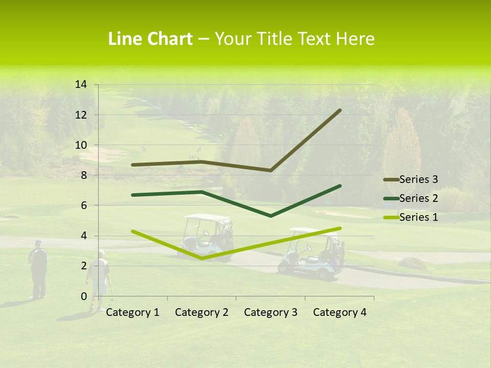 Playing Golf On The Fields PowerPoint Template