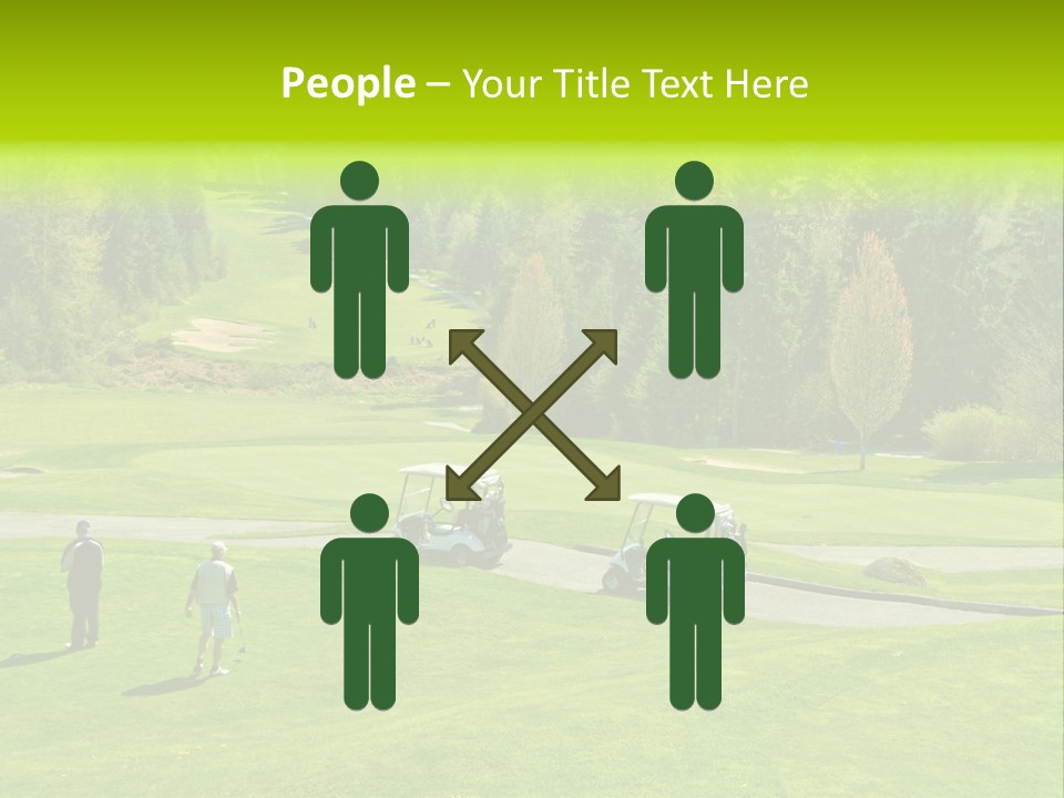 Playing Golf On The Fields PowerPoint Template