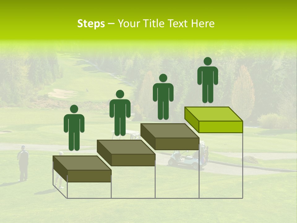 Playing Golf On The Fields PowerPoint Template