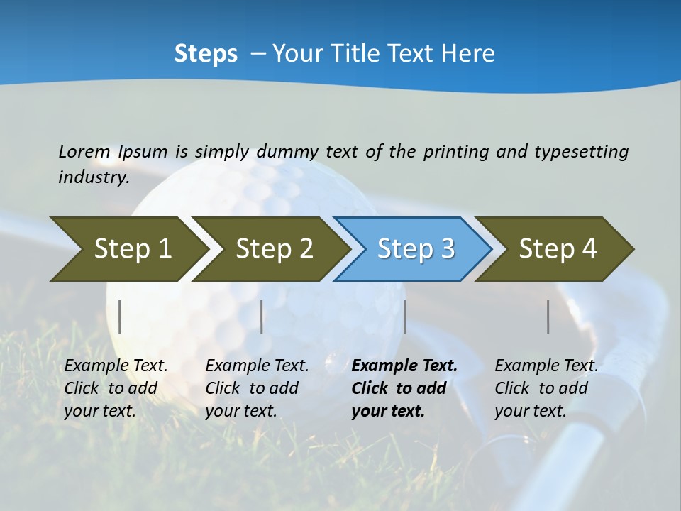 Golf Ball PowerPoint Template