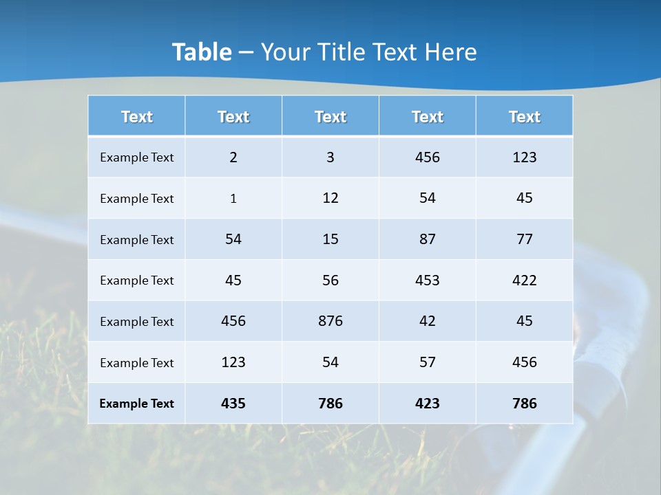 Golf Ball PowerPoint Template