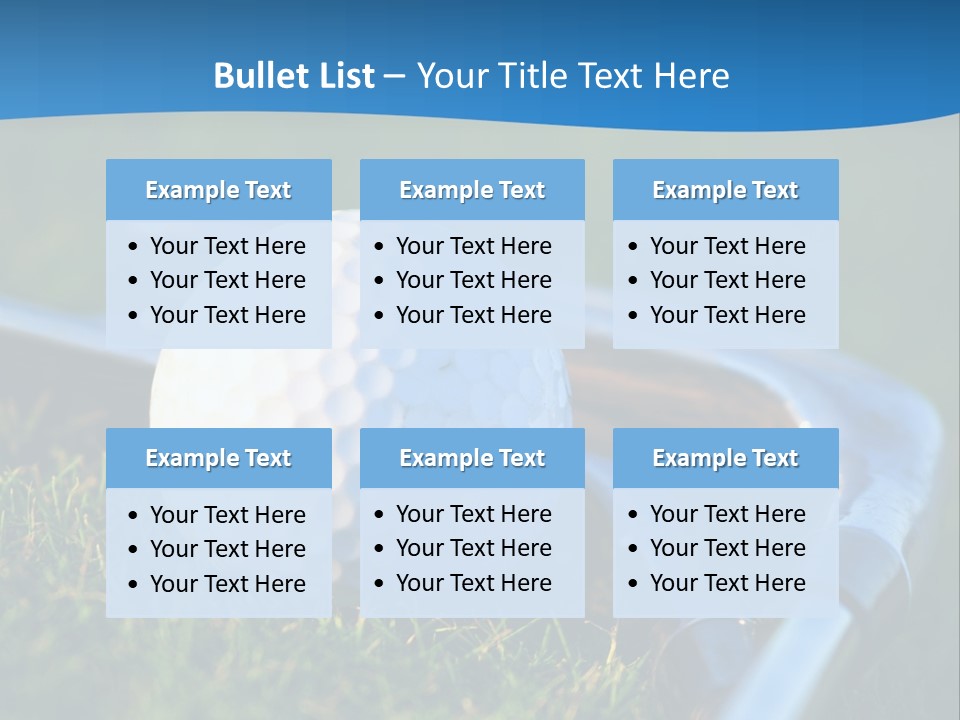 Golf Ball PowerPoint Template