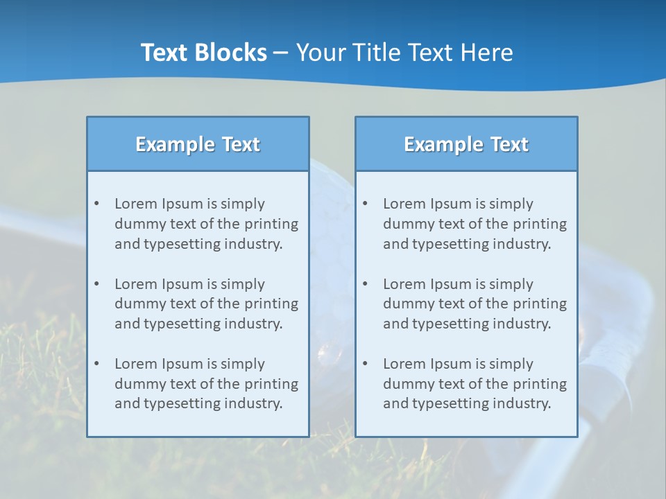 Golf Ball PowerPoint Template