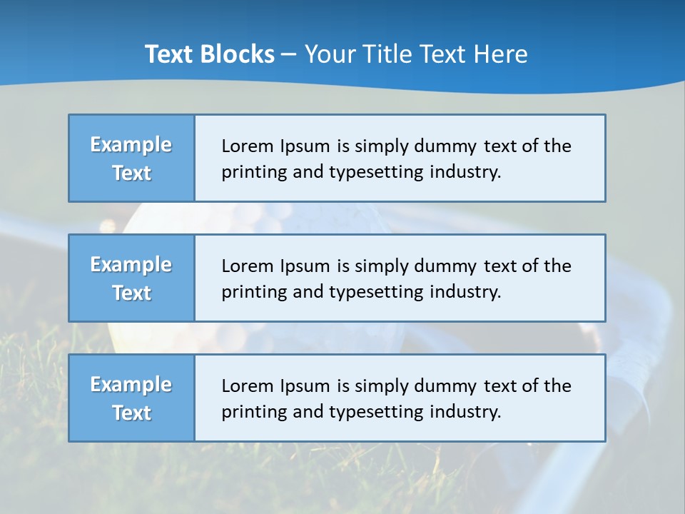 Golf Ball PowerPoint Template