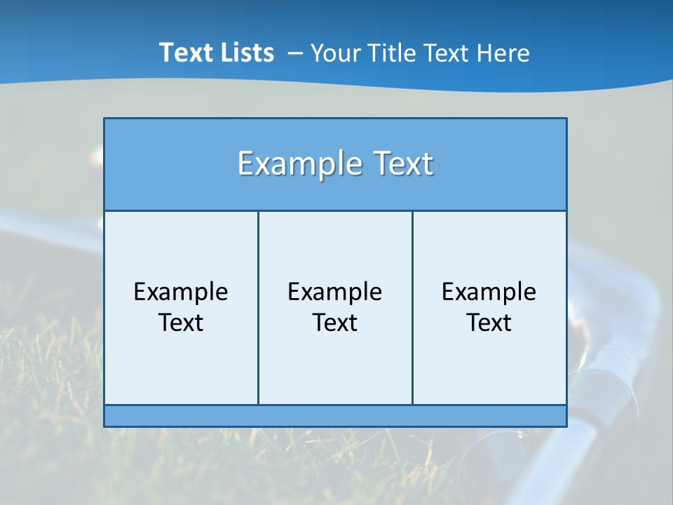 Golf Ball PowerPoint Template