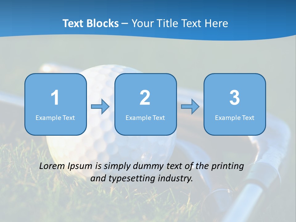 Golf Ball PowerPoint Template