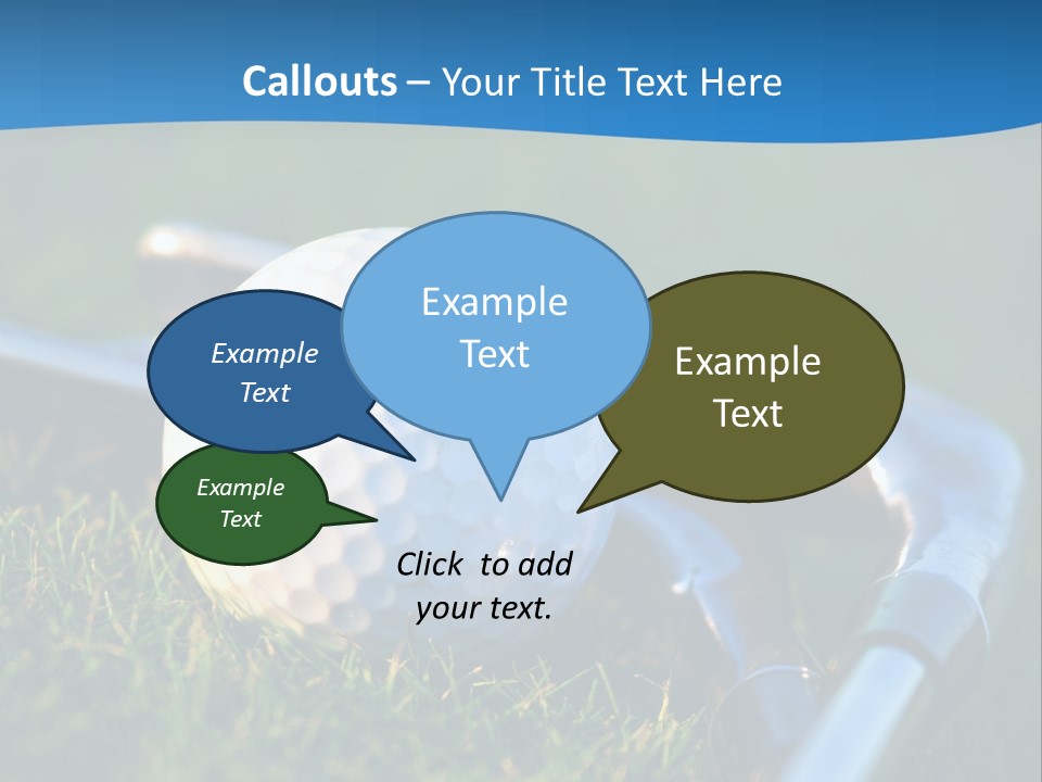 Golf Ball PowerPoint Template