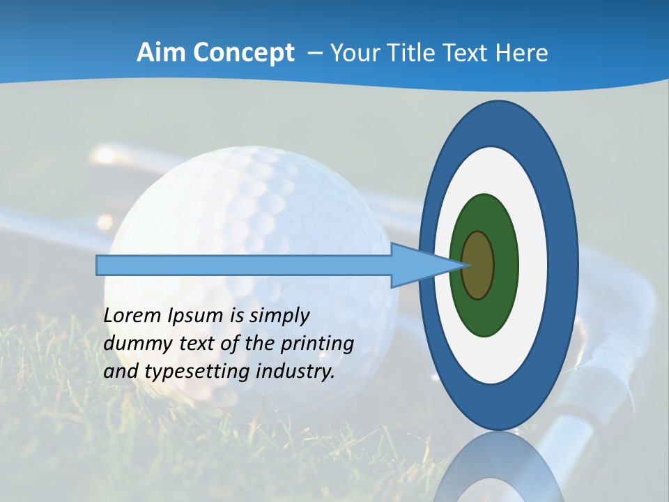 Golf Ball PowerPoint Template