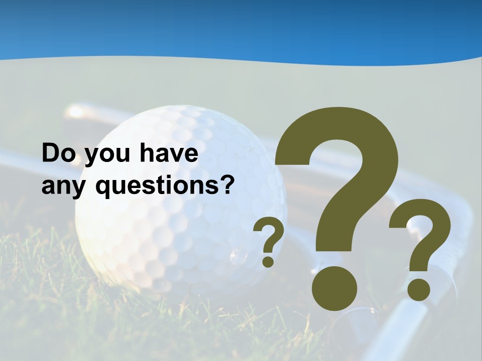 Golf Ball PowerPoint Template