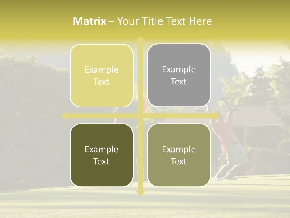 Forget In The Hole. Golf PowerPoint Template