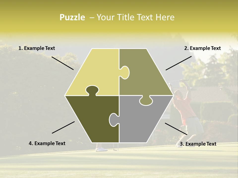 Forget In The Hole. Golf PowerPoint Template