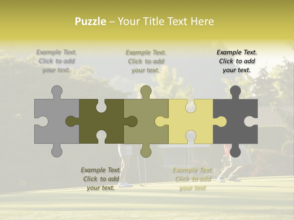 Forget In The Hole. Golf PowerPoint Template